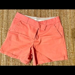Cotton RIVIERA LOFT coral shorts, size 8-10